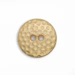 2-Hole Hammered Dots Gold Metal Button